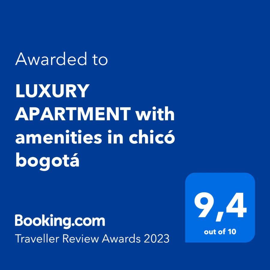 LUXURY APARTMENT with amenities in chicó bogotá Exterior foto